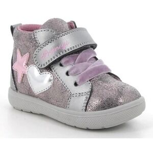 Primigi Girls Metallic Bronze Pink Heart High Top Sneakers Shoes Size EU 22 US 6